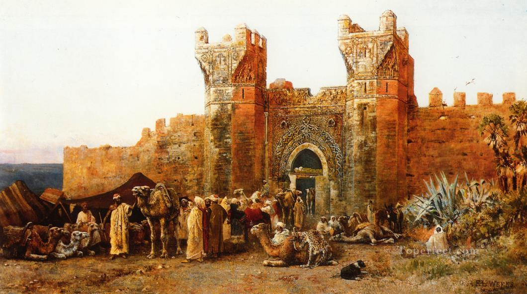 Puerta de Shehal Marruecos Árabe Edwin Lord Weeks Pintura al óleo
